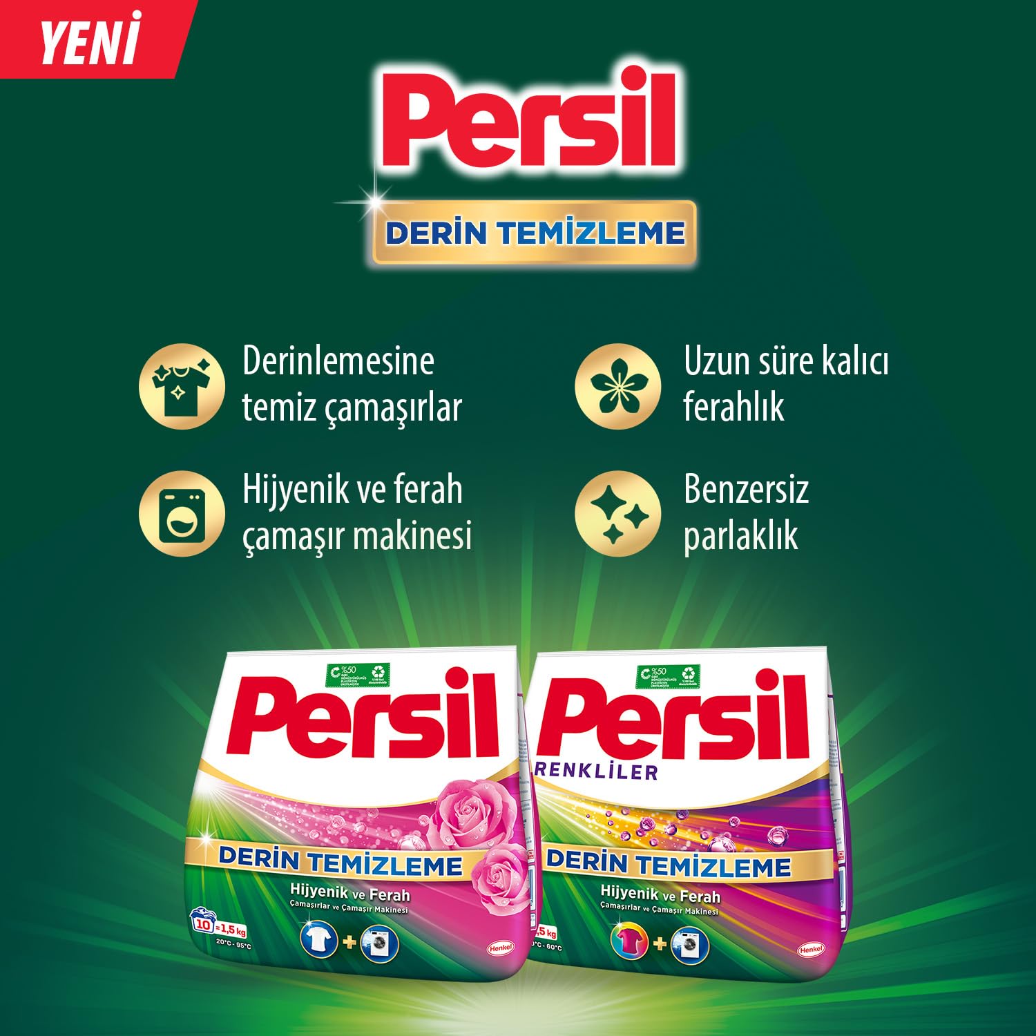 Persil Toz Gülün Büyüsü 33 Yıkama 5 kg, Gülün Büyüsü 5kg (2 paketi)