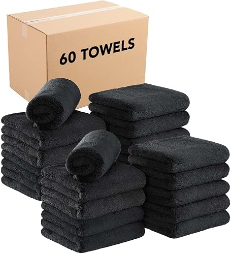 Arkwright - Juego de toallas de salón seguras para el blanqueamiento (caja de 60) microfibra coral resistente al blanqueamiento, absorbente para