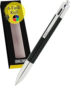 Online 4-farbiger Carbon-Kugelschreiber | Multifunktionsstift | mit 4 D1-Kulli-Minen — blau, rot, grün, schwarz | nachfüllbarer Kugelschreiber | Carbon Design in Geschenkbox Online 4-farbiger Carbon-Kugelschreiber | Multifunktionsstift | mit 4 D1-Kulli-Minen — blau, rot, grün, schwarz | nachfüllbarer Kugelschreiber | Carbon Design in Geschenkbox