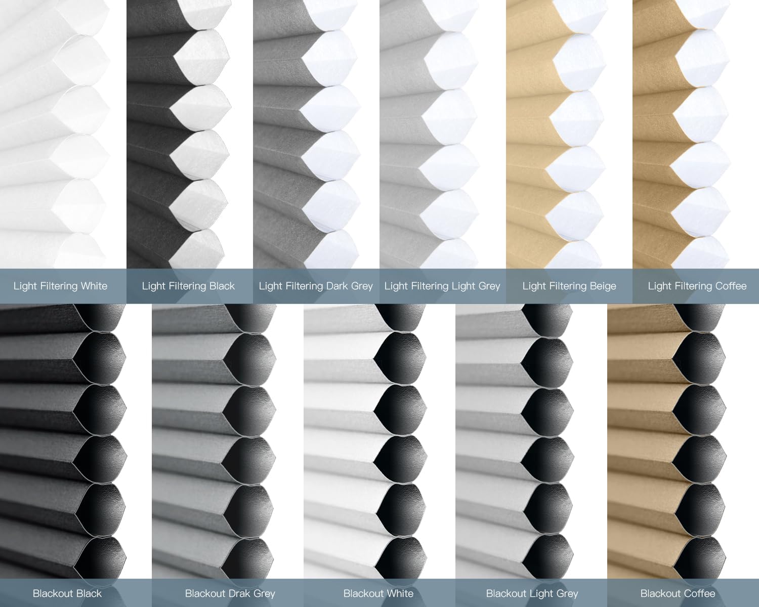 Tokblind Cellular Shade Fabric Samples