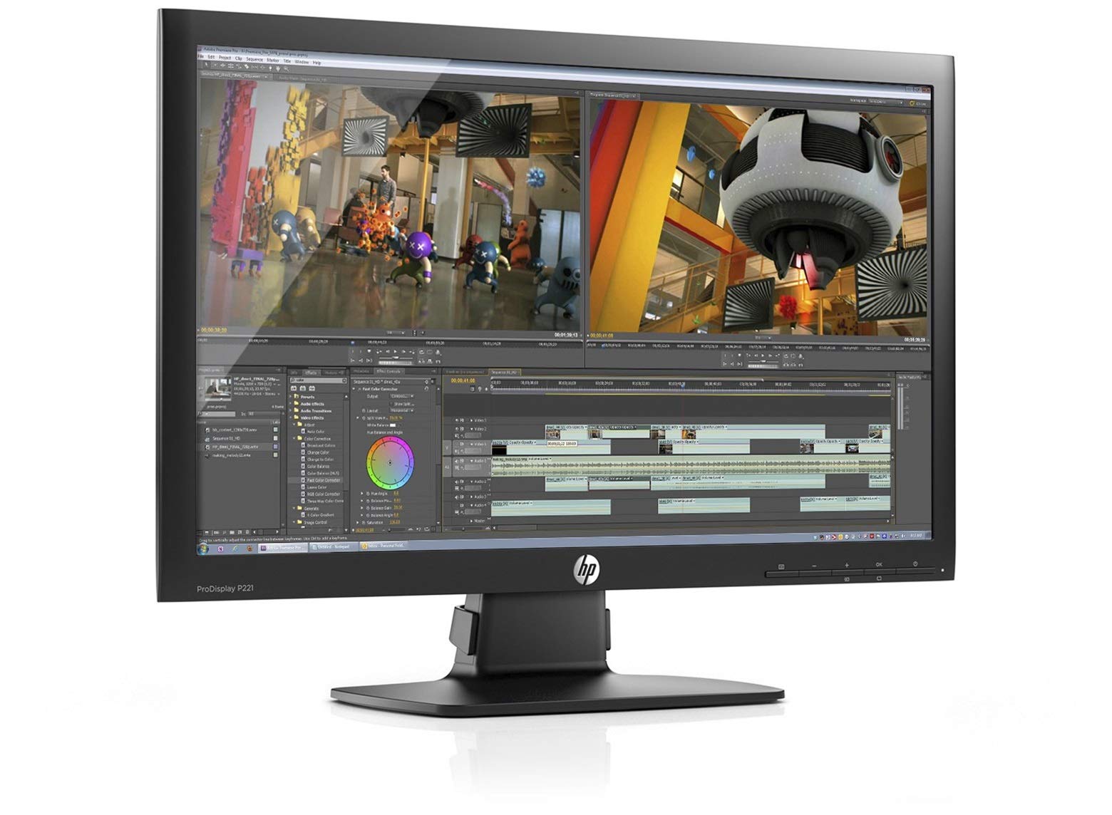 ディスプレイ・モニター 5台 日本 HP ProDisplay P221 21.5