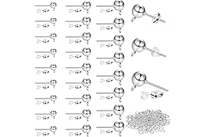 Ball Post Earring Studs for Jewelry Making