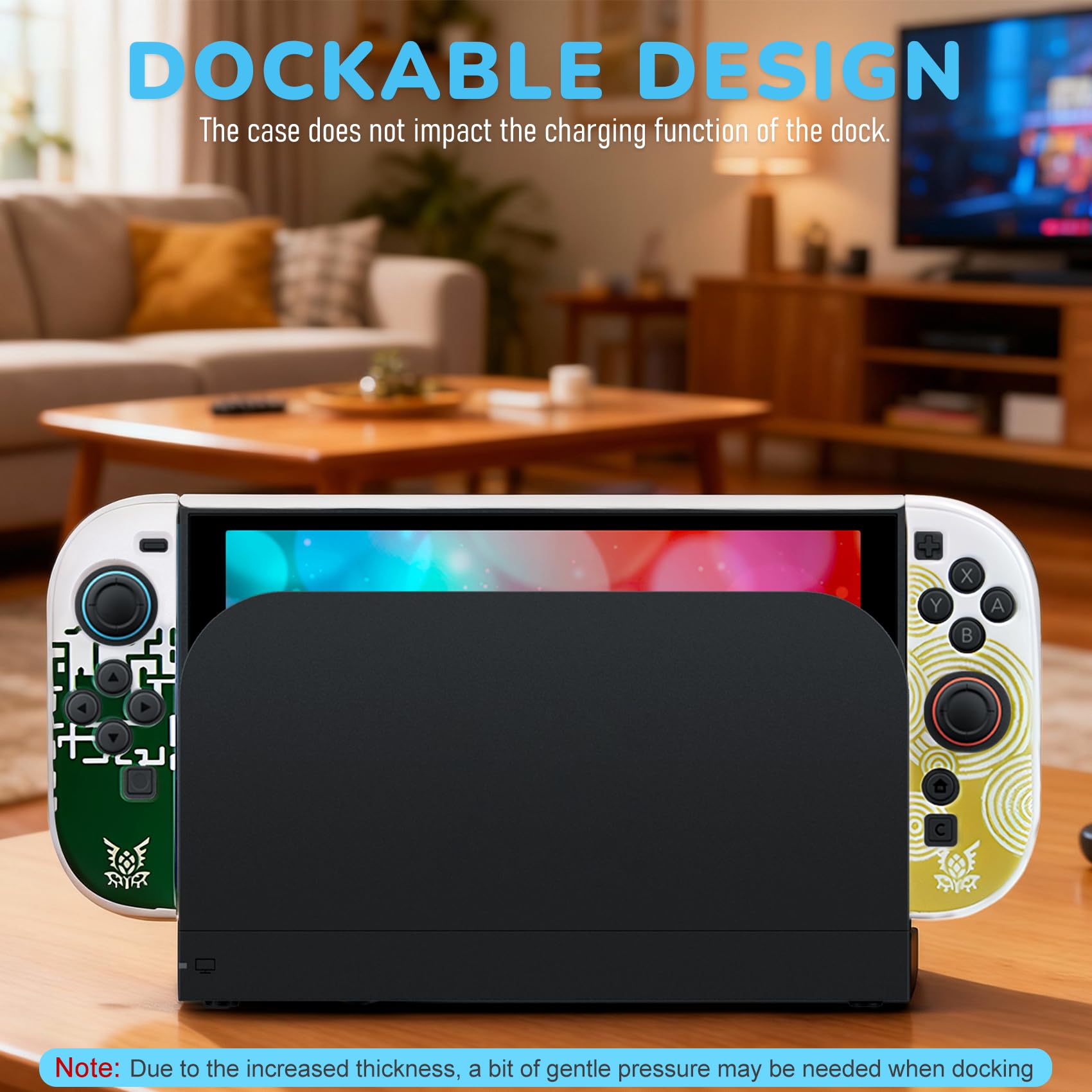 Custodia Switch 2, Cover Rigida Accessori Switch 2 (2025) per console, Antiurto e Antigraffio, Bianco Giallo