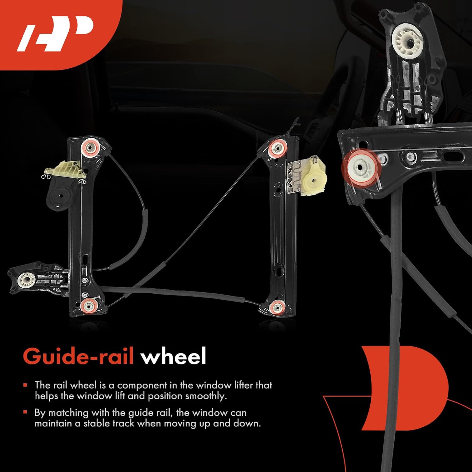 A-Premium Power Window Regulator Front Passenger Side Compatible with Mini F56 Series Cooper 2014-2024, Without Motor