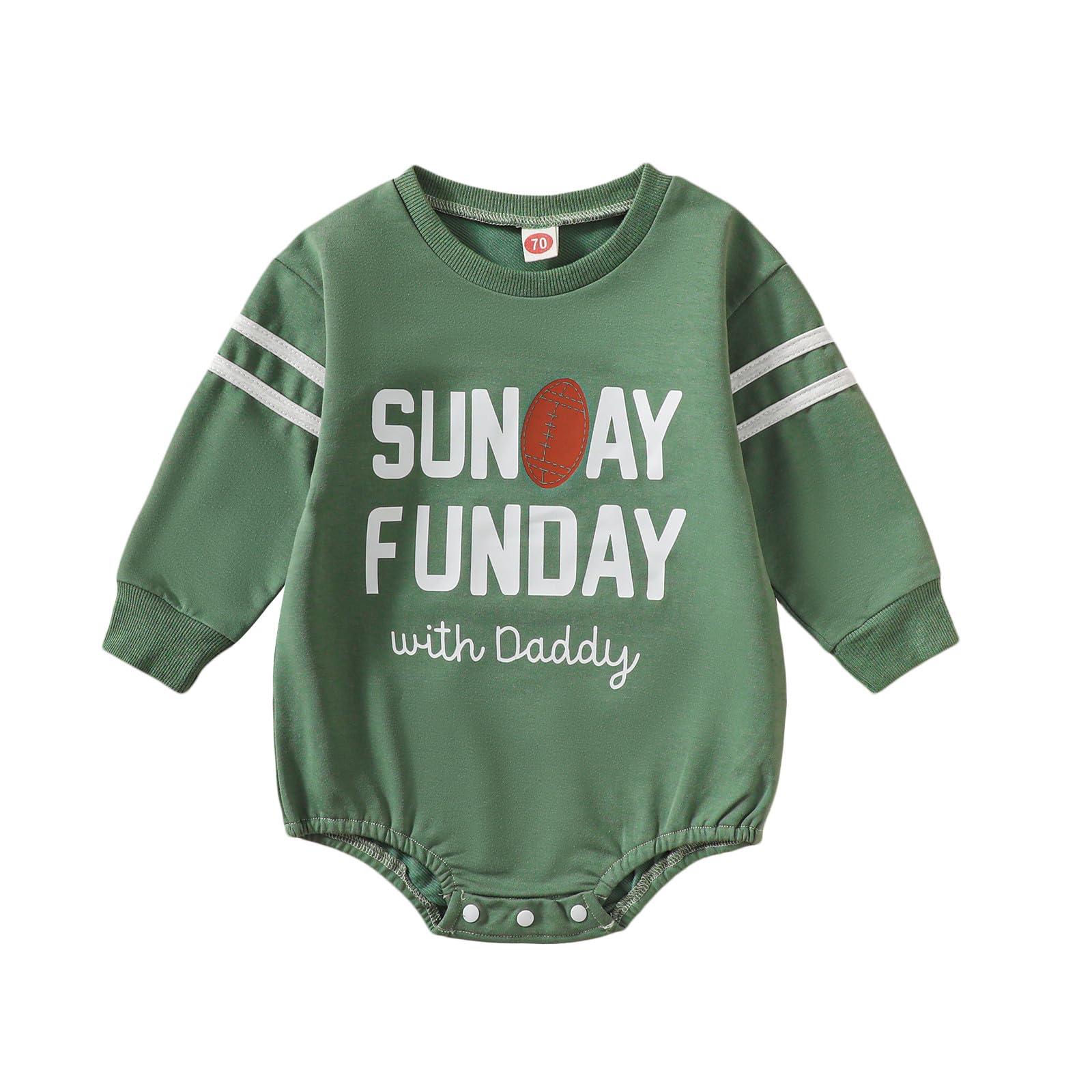 Kuriozud Newborn Baby Boy Girl Christmas Outfit Funny Letter Sweatshirt Romper Long Sleeve Shirt Tops Fall Winter Clothes