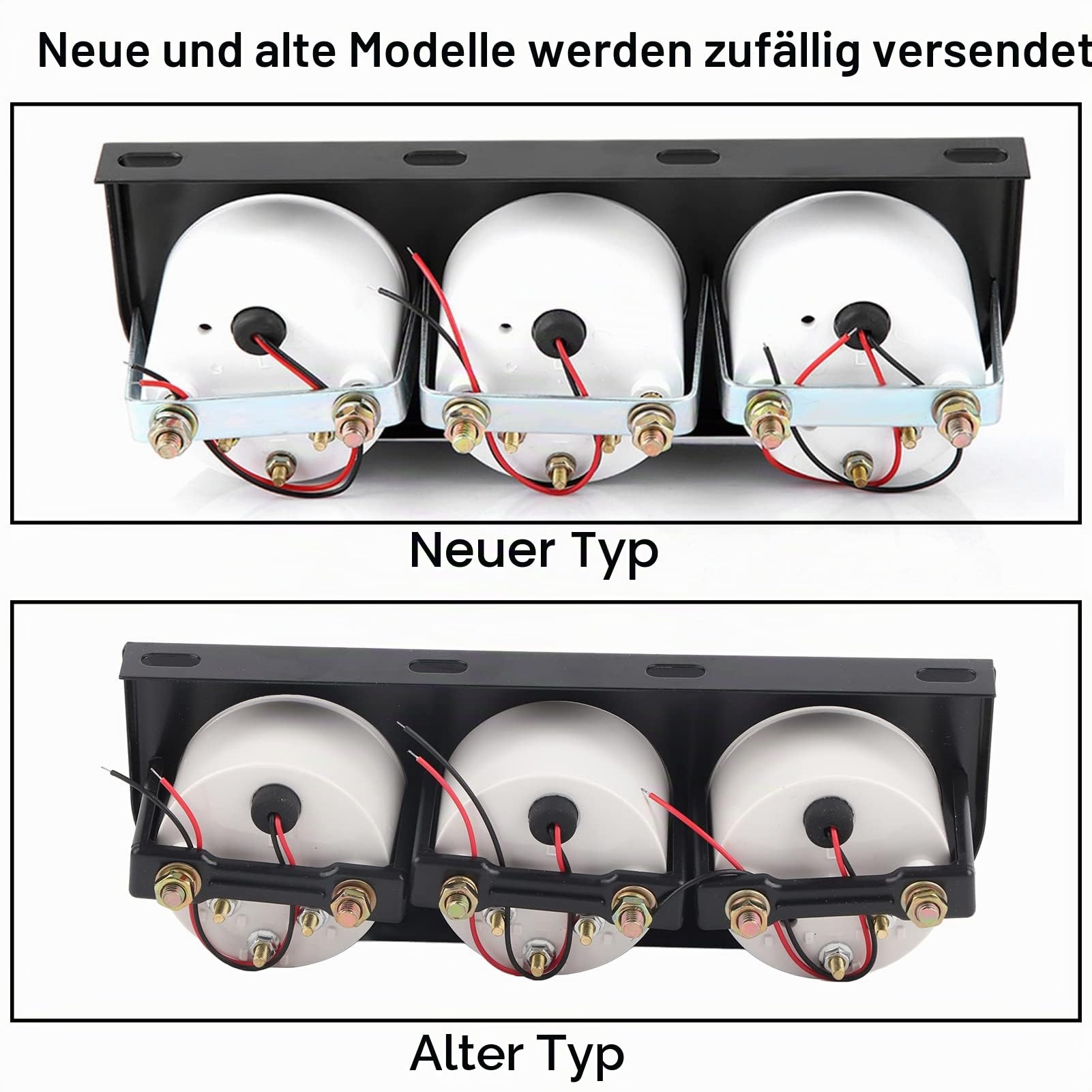 Triple Gauge Kit, 3 in 1 Kombiinstrument mit Voltmeter, Wassertemperatur, Öldruckmanometer, Drehzahlmesser