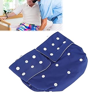 Fraldas de pano para adultos, roupas íntimas com proteção contra incontinência para idosos, roupas íntimas reutilizáveis para incontinência de amamentação para idosos
