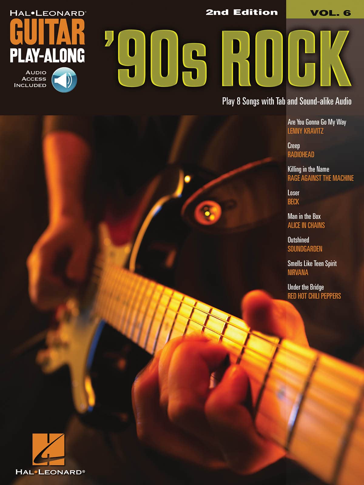 90s Rock - 2nd Edition. Guitar Play-Along Volume 6 (Hal Leonard Guitar Play-Along, 6)