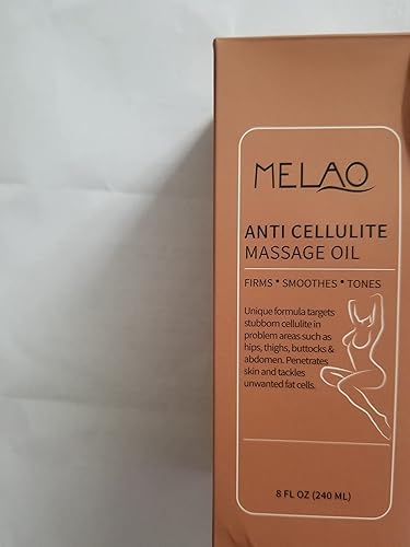 Miniatura 7 de Melao - Aceite de masaje anticelulítico que ayuda a tensar las estrías del tono, tratamiento removedor de celulitis reafirmante de la piel, 8 onzas