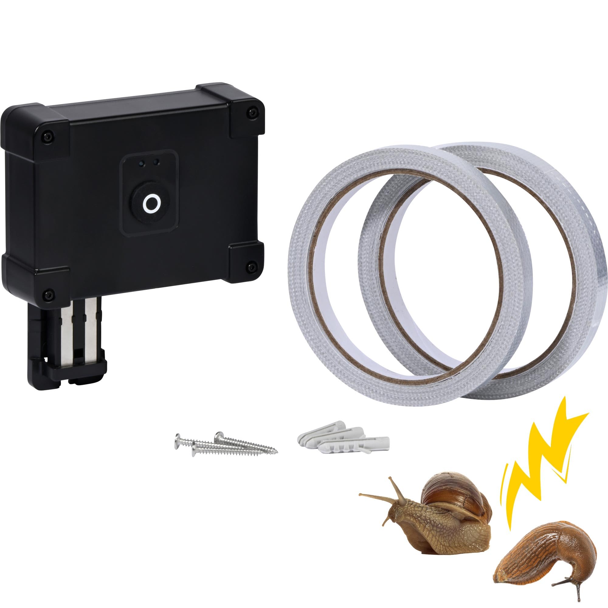 dobar® Slug-Shock ochrona przed ślimakami – elektryczne ogrodzenie przed ślimakami do podwyższonych grządek i obramowania grządek – ochrona przed ślimakami do ogrodu, 10 m