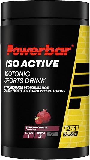 Powerbar - Isoactive - Red Fruit - 600g - Isotonisches Sportgetränk - 5 Elektrolyte