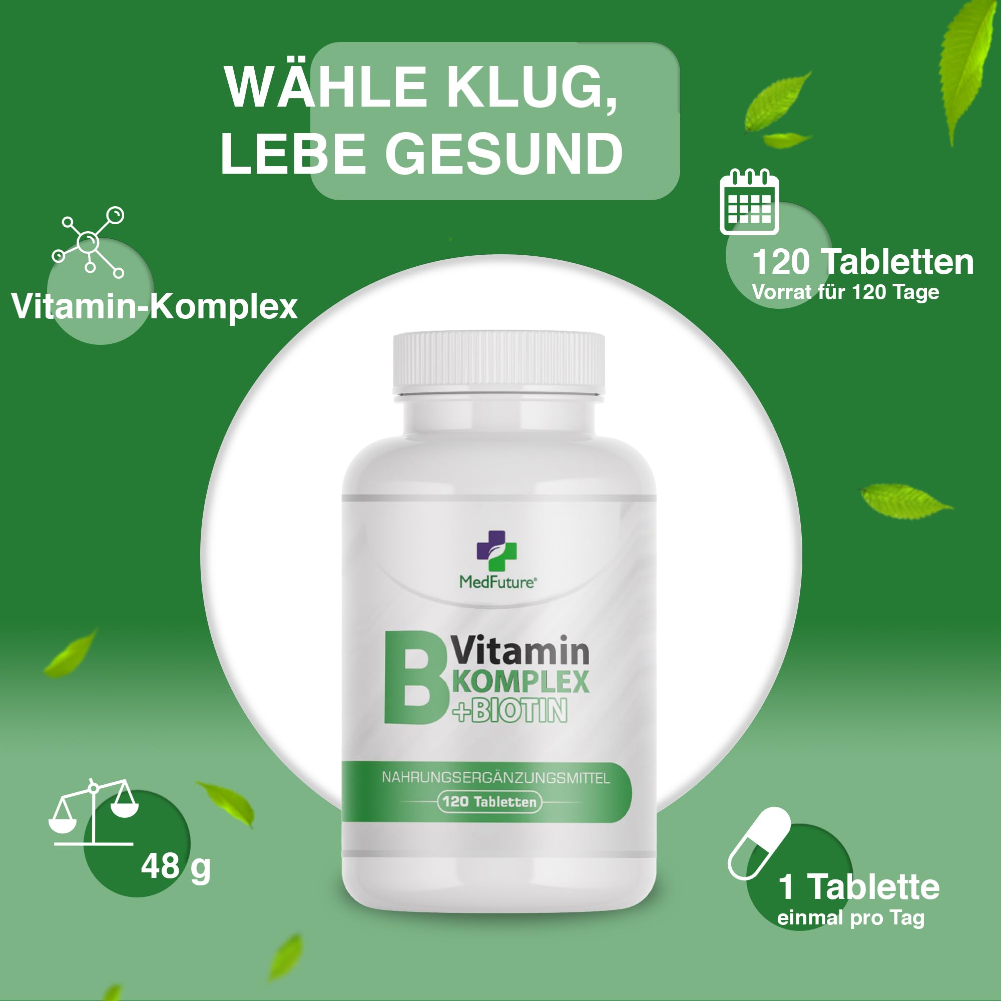 Medfuture WITAMINA B Complex Kompleks B1 B2 B3 B5 B6 B12 Biotyna
