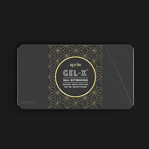 Miniatura 8 de Apres Nail Gel-X - Caja de puntas esculpidas extra larga | 250 puntas Gel-X | Calidad premium | 10 tamaños 0-9 | No tamaño 00 incluido | Versión 2022
