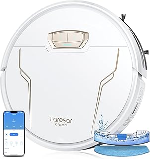 Robot Vacuum and Mop,3 in 1 Robot Vacuum,4000Pa Suction,150mins Runtime,WiFi/App/Alexa/Remote Control,Super Thin,Self-Char...
