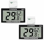 Thermomètre à reptile Hygromètre HD LCD Thermomètre numérique pour réservoir de reptile avec jauge d'humidité du compteur de température à crochet pour réservoir, terrariums, Vivarium (2packs)