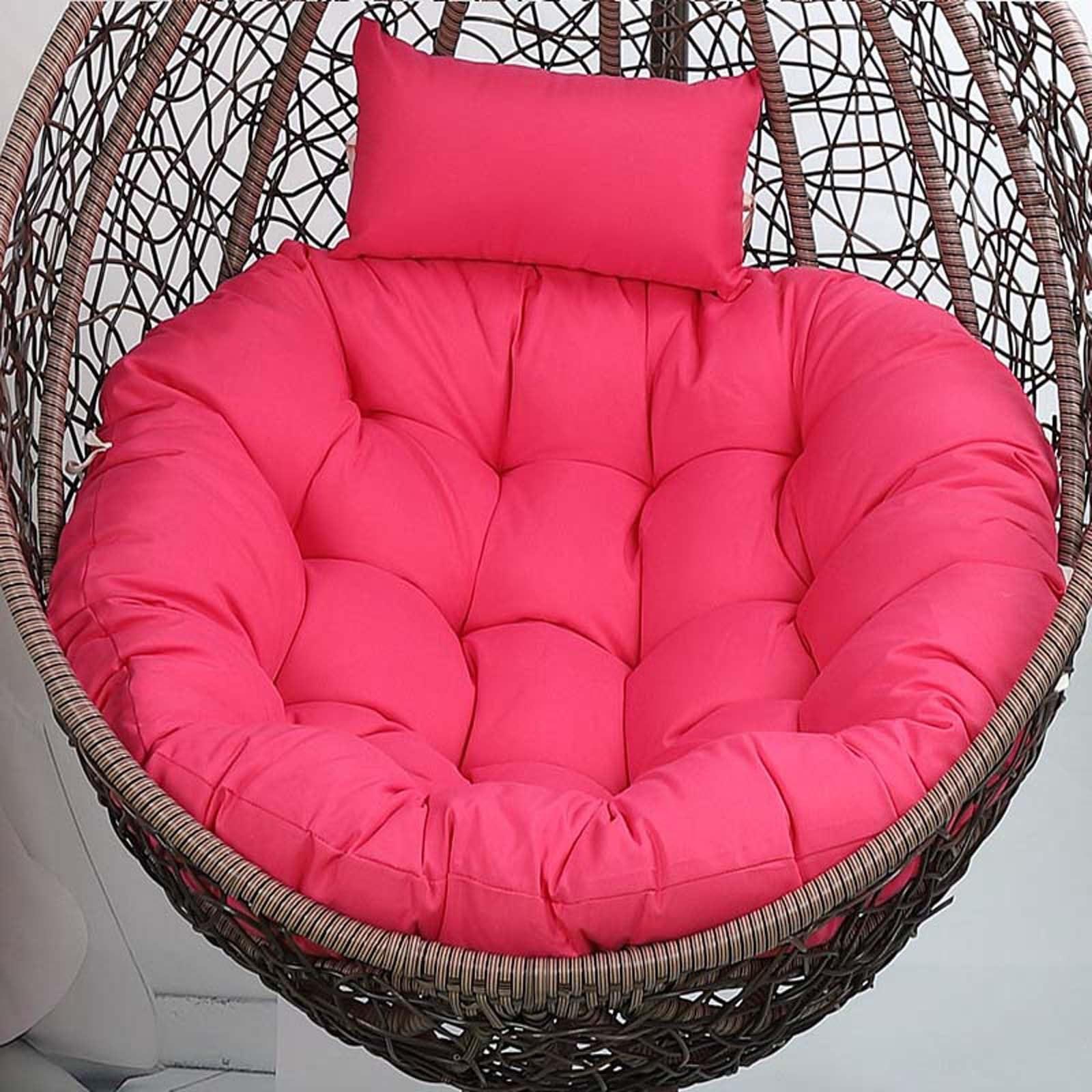 Coussin de chaise œuf rose 105cm pour fauteuil suspendu de jardin