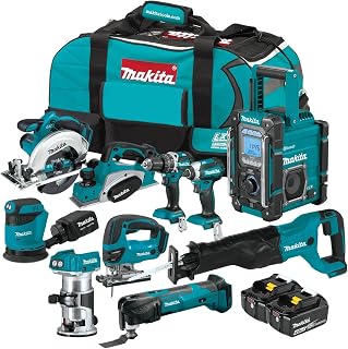 XT1001SM 18V LXT® Lithium-Ion Cordless 10-Pc. Woodworking Combo Kit (4.0Ah)