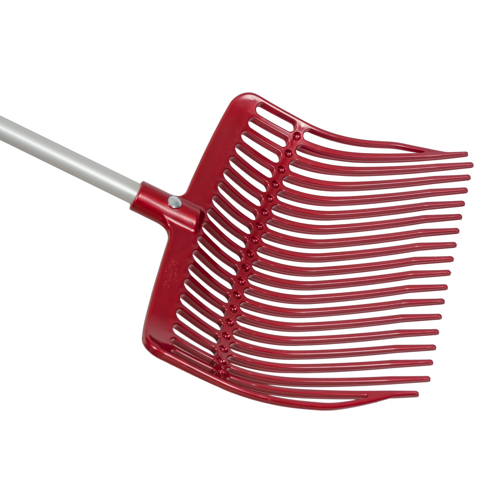 Striglia Per Cavalli Zincata - 8 File Di Denti, Manico In PVC Rosso - Foto 2