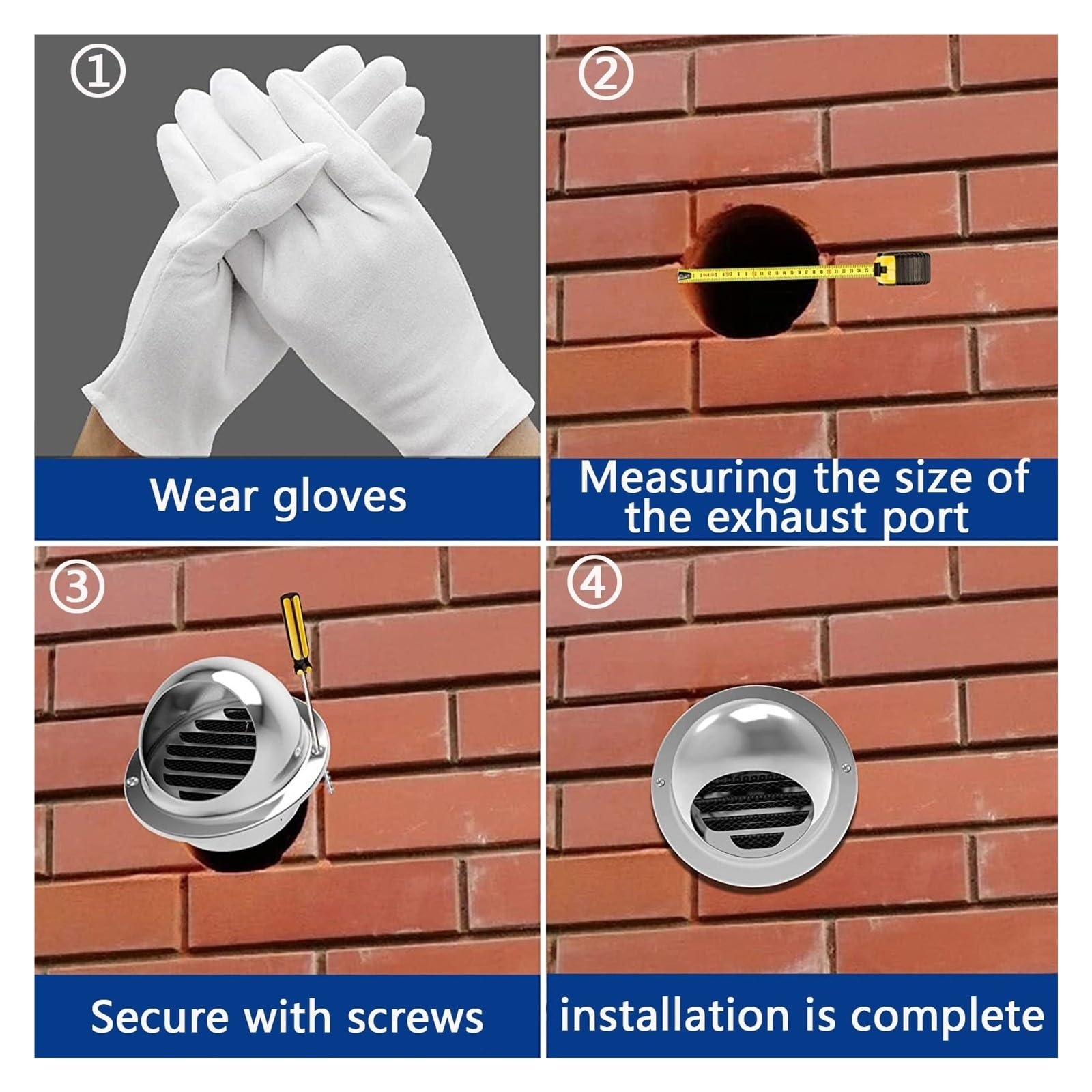 Griglia Ventilazione Sfiato Esterno Cappuccio A Griglia Di Ventilazione