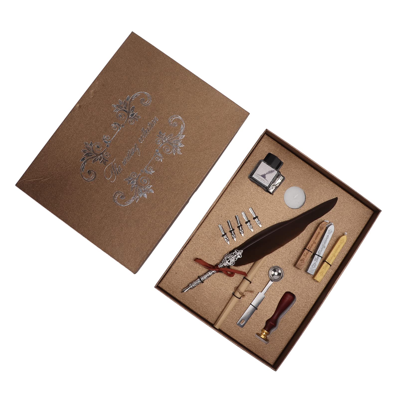Federstift-Set Im Retro-Design – Mit Federn, Tintenflasche & Zubehör, Für Kalligraphie & Schreiben