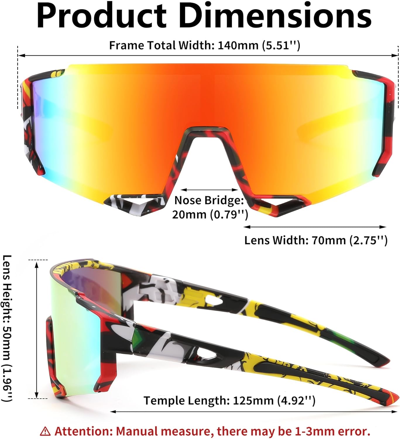 FEISEDY Sports Sunglasses for Men Women Cycling Running Fishing Shades Sun Glasses B0130 - Image 6