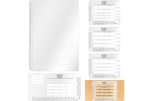 5 Pack Lettering Guide Stencil Set - Your Gateway to Calligraphic Elegance