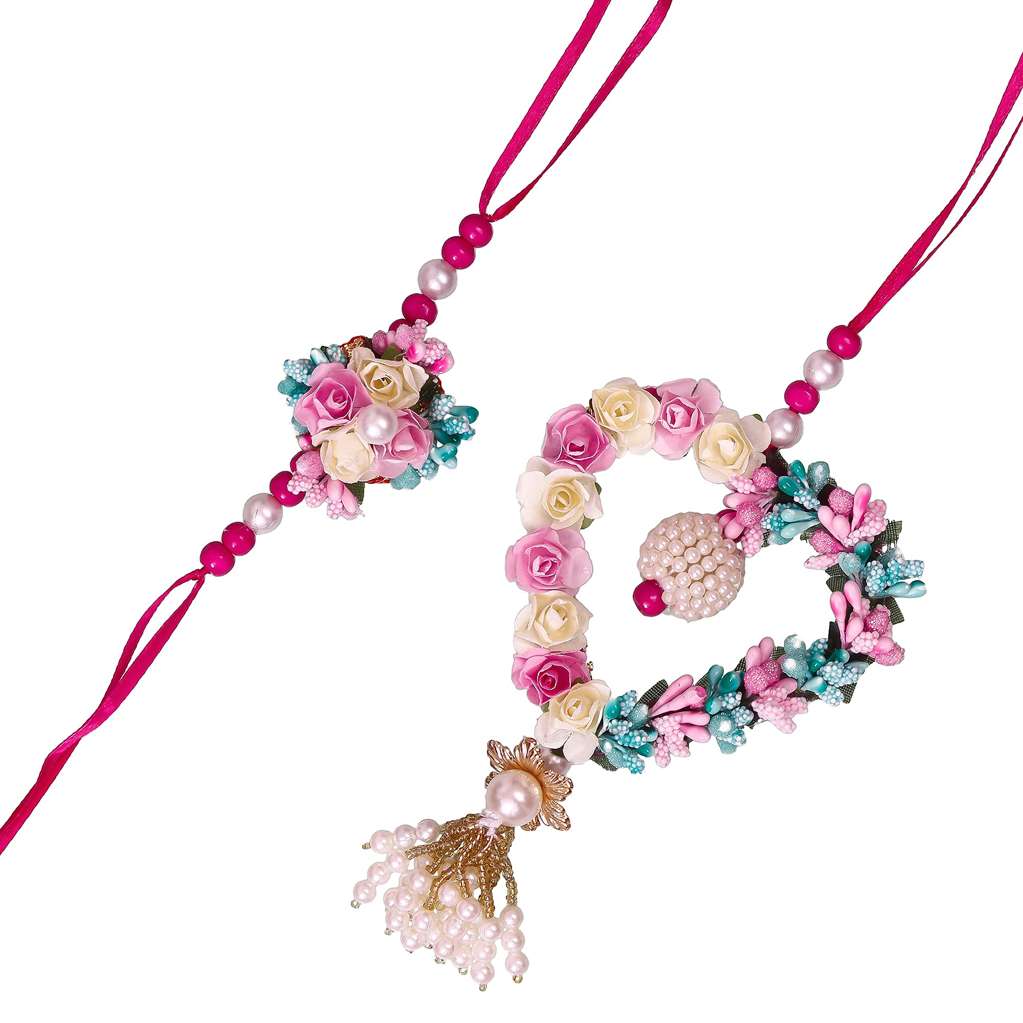 See full amazon price history chart for eCraftIndia Floral and Heart Shape Bhaiya Bhabhi Rakhi eCraftIndia Floral and Heart Shape Bhaiya Bhabhi Rakhi (B09BB3KZZC) Amazon Price History, Amazon Price Tracker