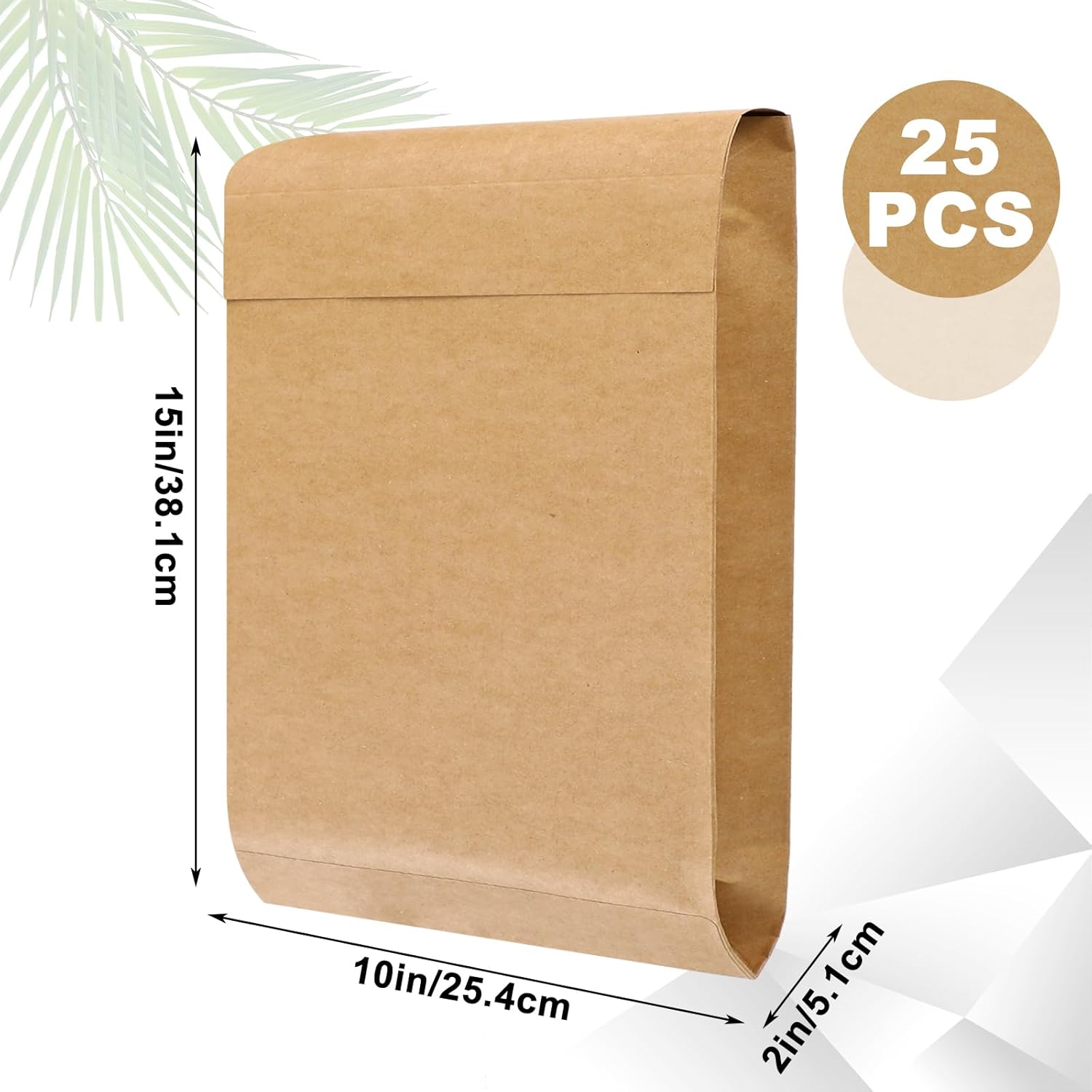 25 Pcs Catalog Envelopes Large Kraft Envelopes 10 x 15 Inches Large Mailing for Office Home Documents Magazines Photos Storage Organizing(Brown Kraft) - Image 5