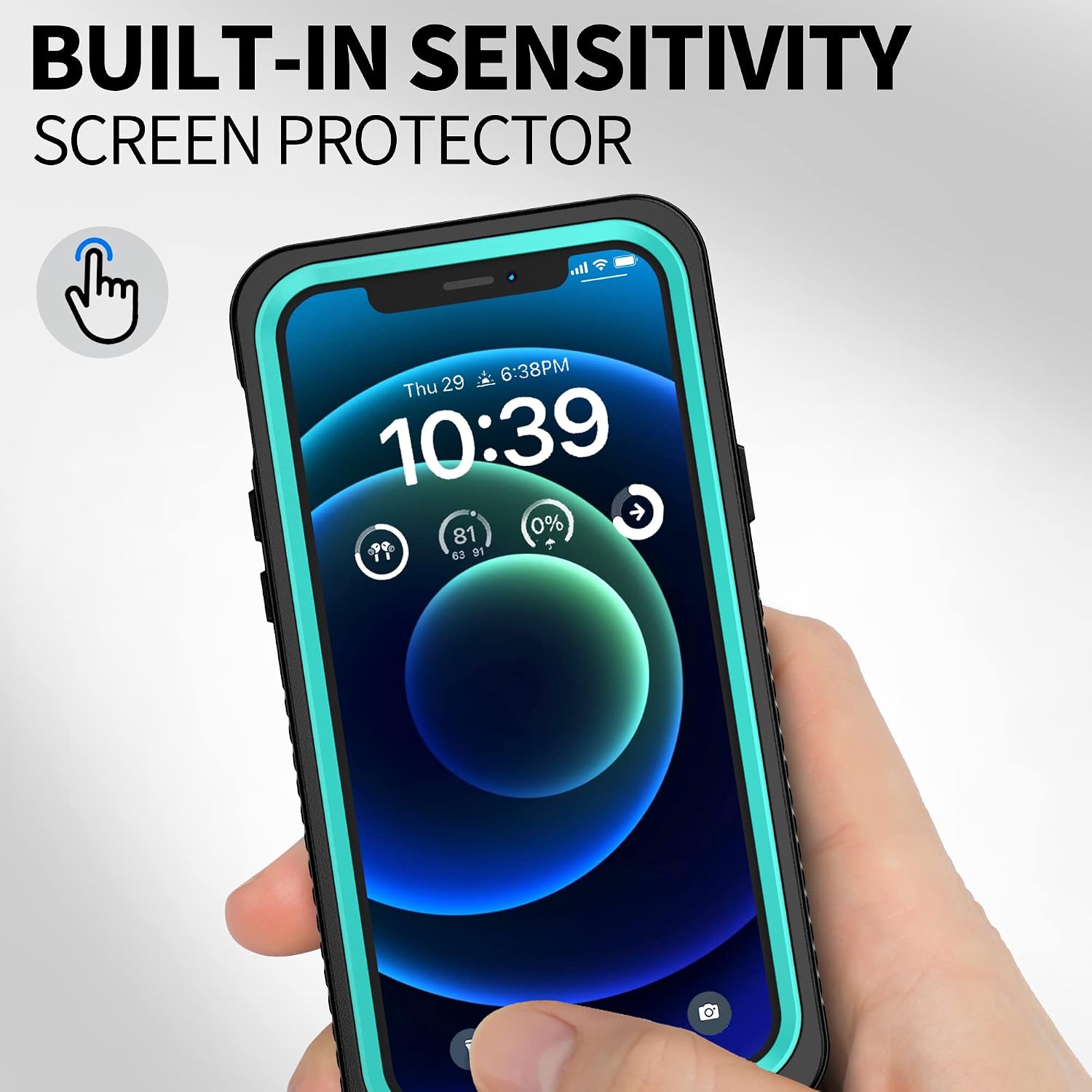 BEASTEK for iPhone 12 Mini Waterproof Case, FSN Series IP68 Magnetic Shockproof Case with Built-in Screen Protector and MagSafe Protective Cover, iPhone 12 Mini 5.4 inch (Teal)