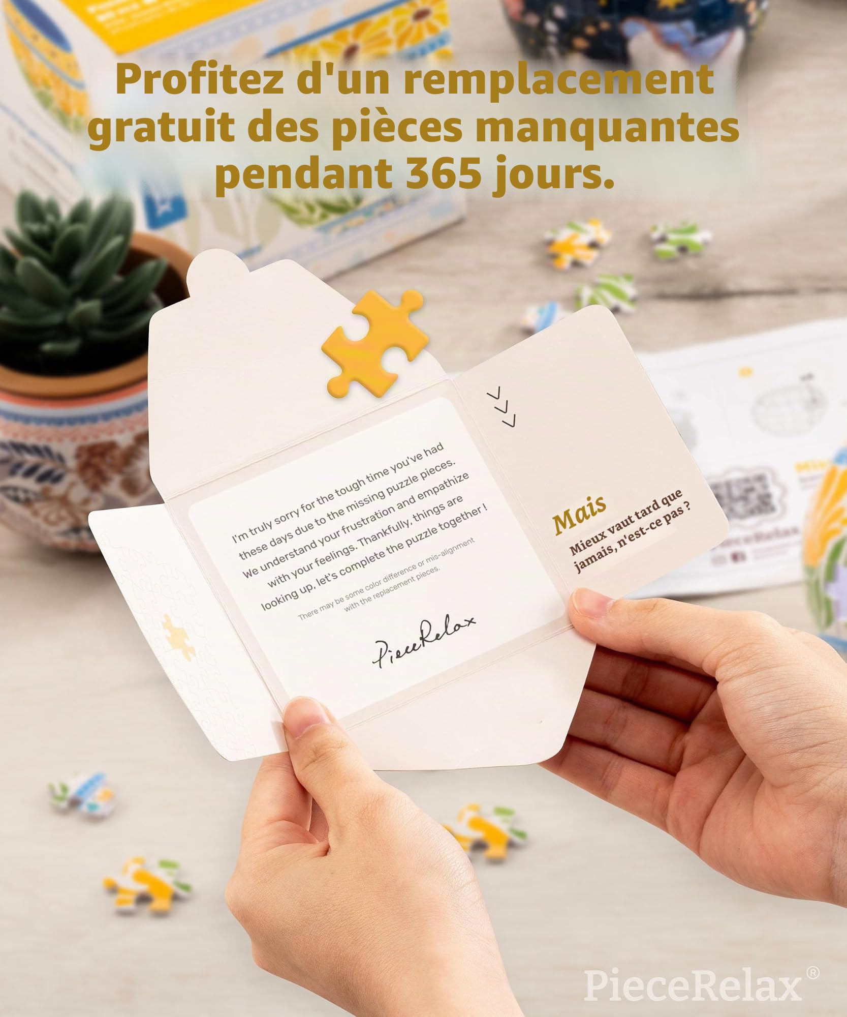 PieceRelax Puzzle 3D Pot de Fleurs 80 Pièces – Fleurs D'Été, Pour Maman, Décoration D'Intérieur Pour Cactus Et Succulentes [K1126]