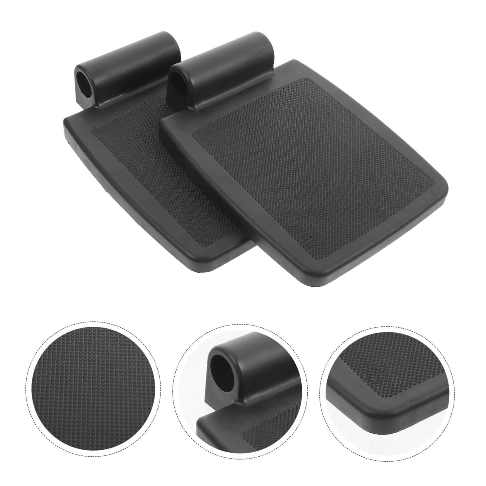 Reposapies de Silla de Ruedas 2 Piezas, Accesorio para Silla de Ruedas en Pp Negro, Antideslizante y Seguro, para Usuarios y Cuidadores