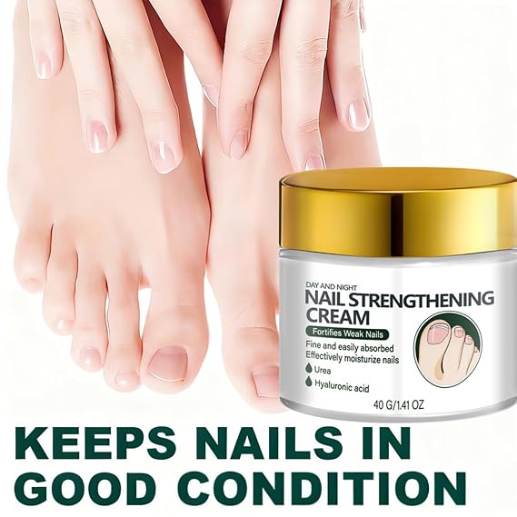 2PCS Nail Care Cream - Professional Hard As Hoof Nail Strengthening Cream,Strengthens Nails, Fast-Absorbing, Non-Greasy Nail & Cuticle Care, for Dry Cracked Nails(2 * 40ML)