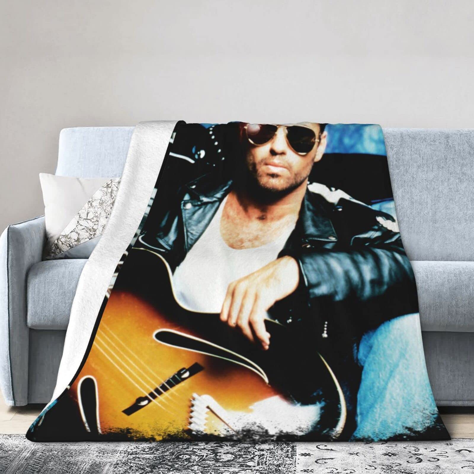 Amazon.com: George Music Michael Blanket Soft and Warm Throw Blanket  Lightweight Flannel Fleece Blankets for Home Bed Sofa 50x40 : Home u0026  Kitchen