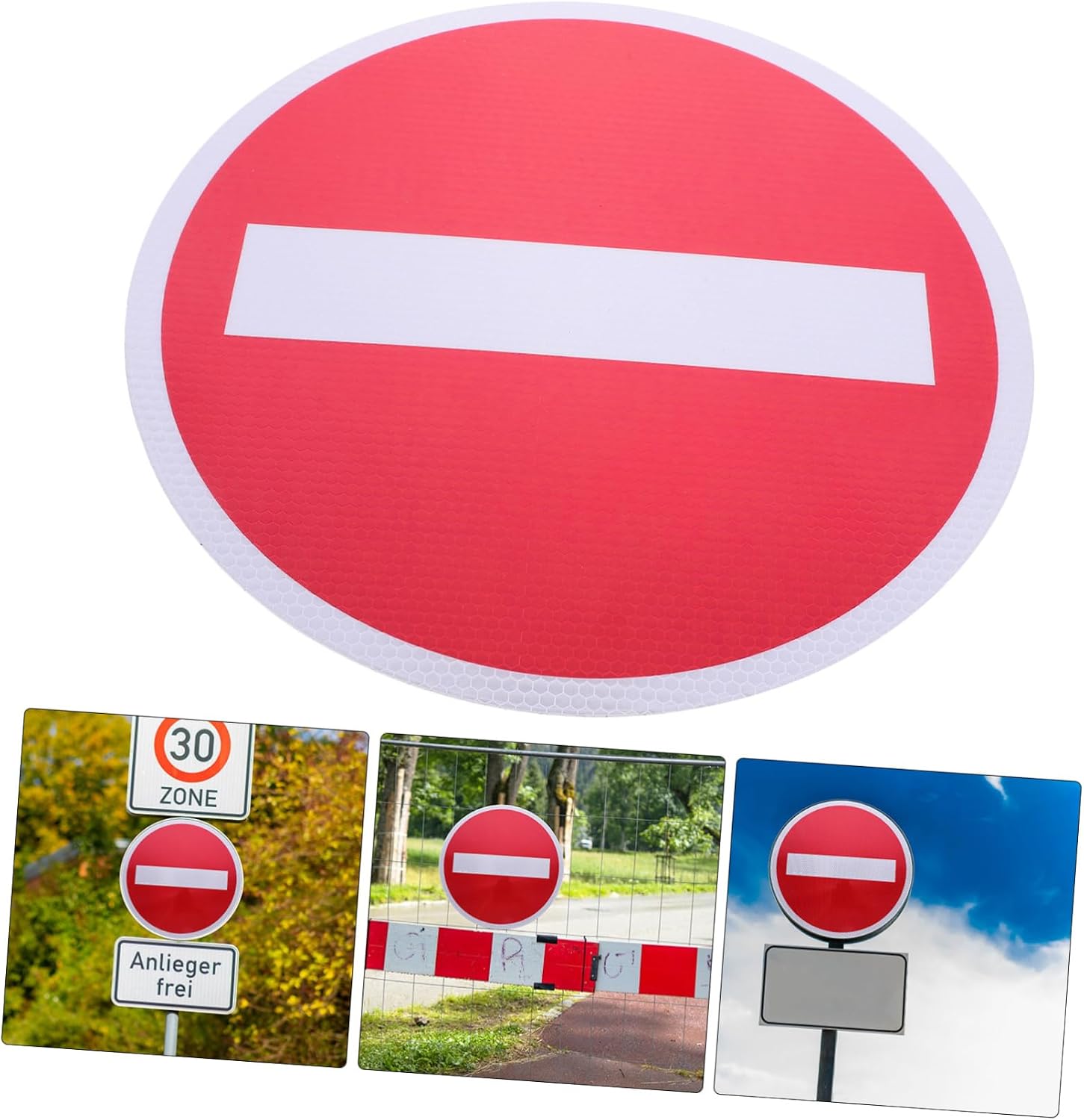 Road Warning Sign Aluminum Stop Board for Private Roads