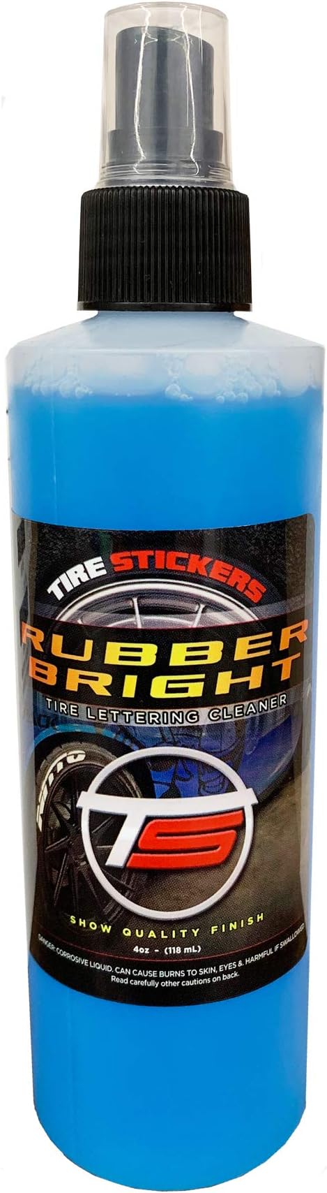 Tire Stickers - Rubber Bright Decal Cleaner - Keep Your Tire Lettering Clean - 8oz