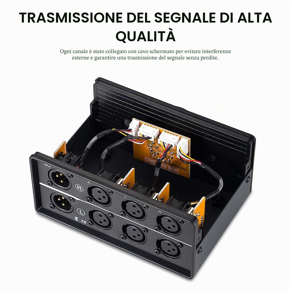 Nobsound 3-IN-1-OUT - Switch audio XLR bilanciato, 3 vie, stereo passivo