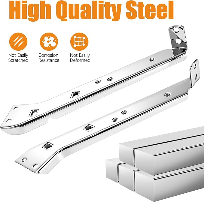 Soportes para Rieles de Alforjas Cromados para Harley Touring miniatura 6