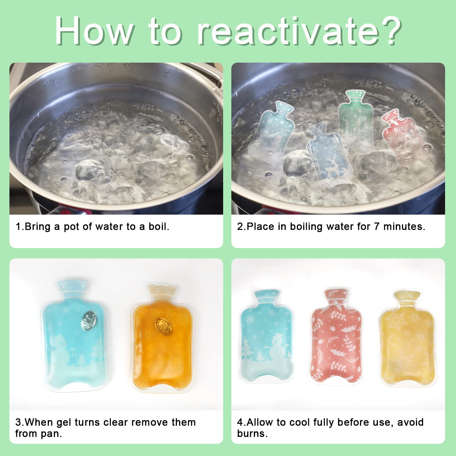 Chaufferette De Poche Motif Hiver - Modèle Aléatoire - Bouillotte Main Chaleur - 508