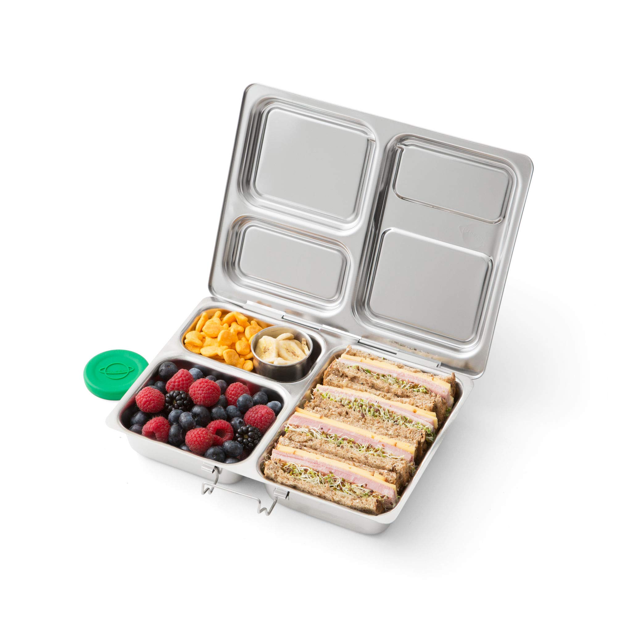 PlanetBox LAUNCH Eco-Friendly Stainless Steel Bento Lunch Box with