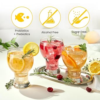 TEAZEN Kombucha 5 Flavors 150 Sticks Variety Pack, Kombucha Lemon, Peach, Berry, Pineapple, Citron Flavor (150 Sticks)