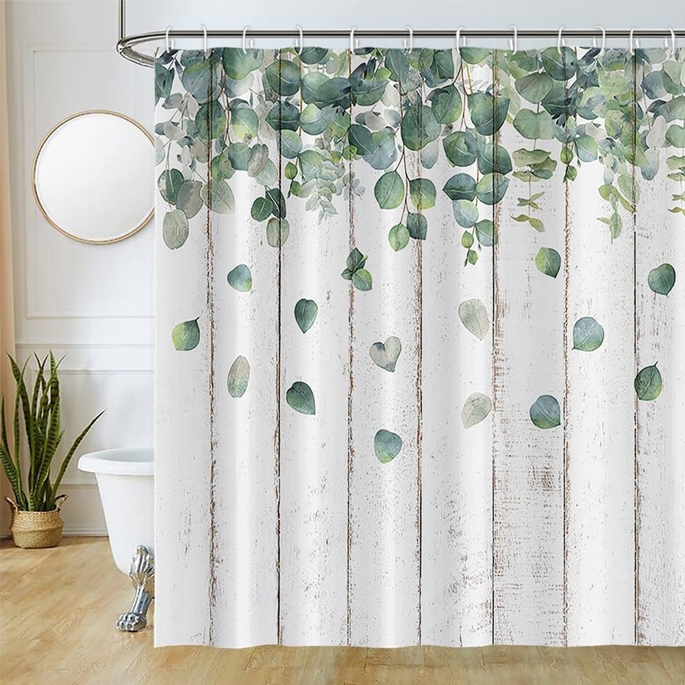 Uiiooazy Green Eucalyptus Shower Curtain