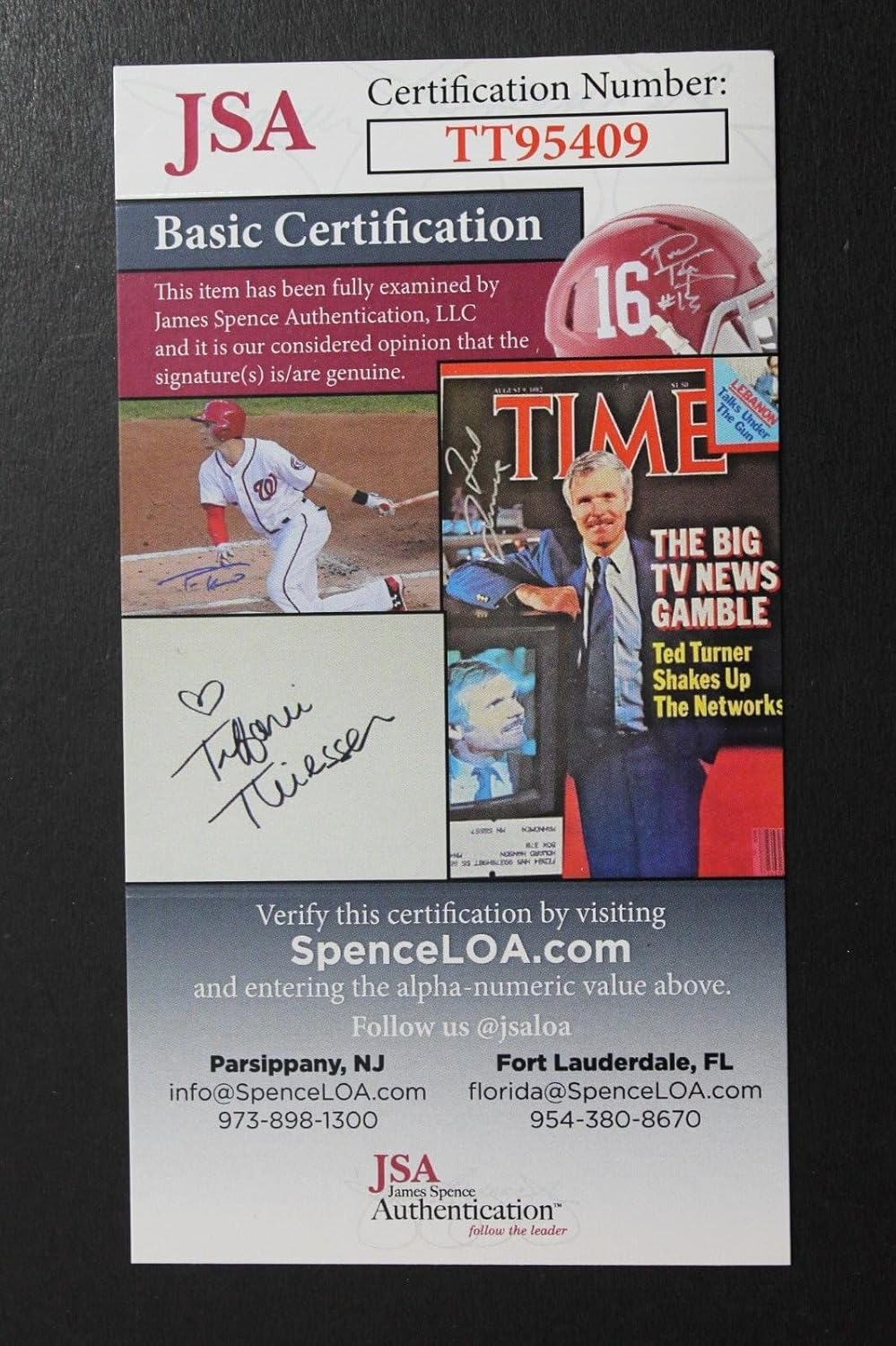 Hubert GEESE Ausbie Harlem Globetrotter Autographed Signed Basketball Card JSA