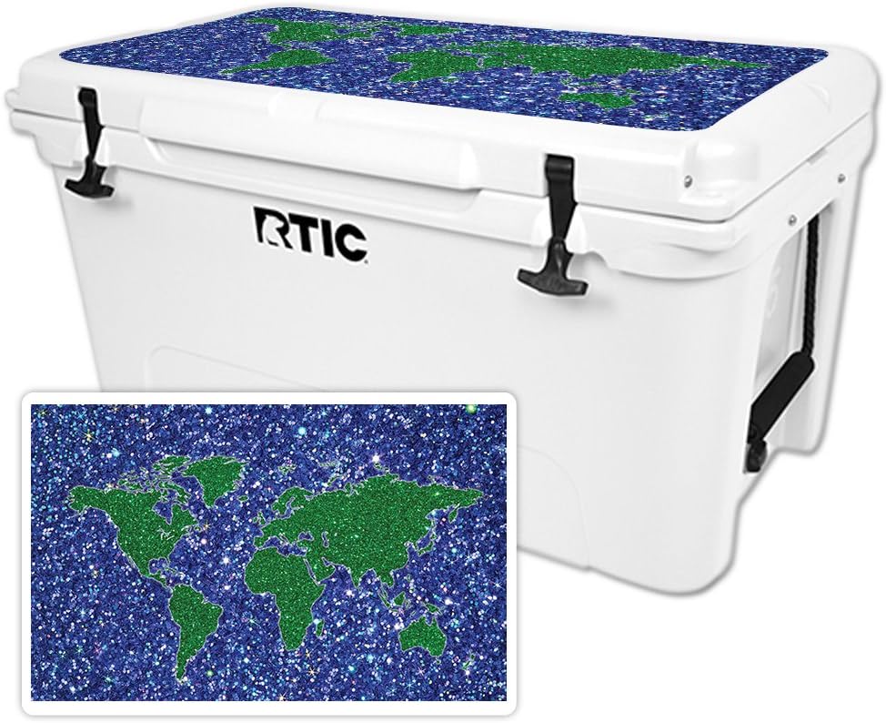MightySkins Skin Compatible with RTIC 65 Cooler Lid (2016) – Bling World | Protective, Durable, and Unique Vinyl Decal wrap Cover | Easy to Apply, Remove, and Change Styles | Made in The USA