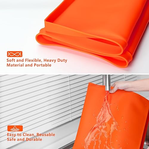 Miniatura 6 de Alfombrilla de silicona de 28 pulgadas para Blackstone, cubierta de parrilla resistente de grado alimenticio, protege a los amigos de la plancha