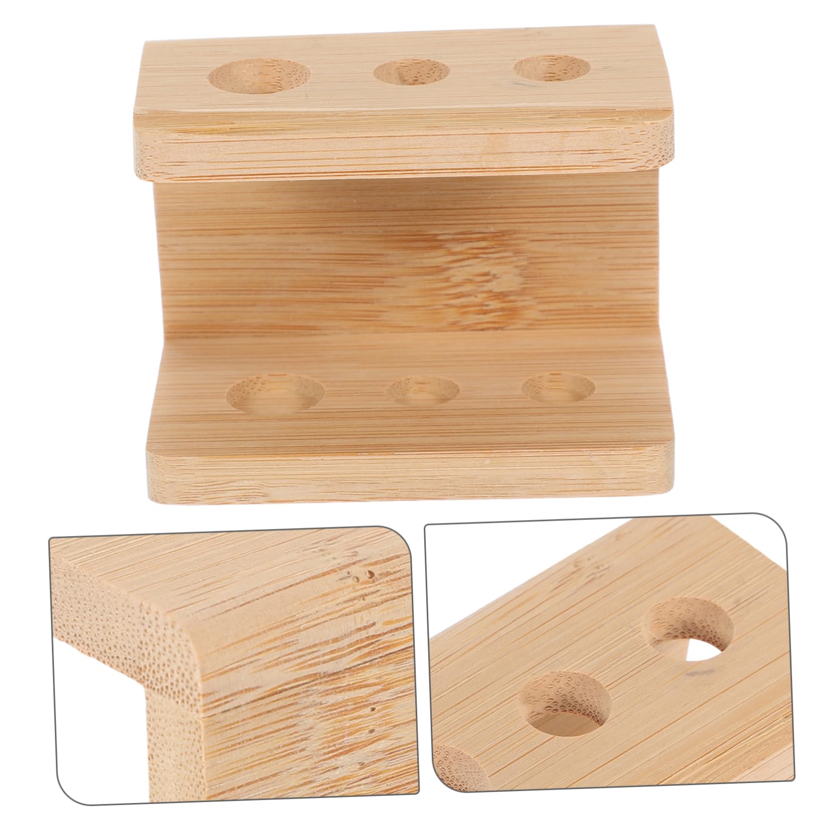 MAGICLULU 5 Pz Porta Spazzolino Da Denti Portapenne Organizer Per Spazzolini Da Appoggio Portaspazzolino Da Banco Multiforo Organizer Per Spazzolini Da Scrivania Portaspazzolini Bambù