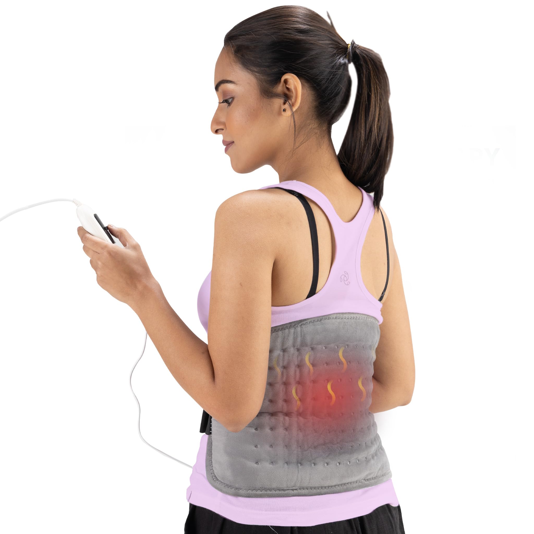 AGARO Ortho Electric Heating Pad, Orthopaedic Heating Belt with Temperature Controller, Heat Therapy Waist Belt, for Pain Relief of Back, Neck, Lumbar Muscle Strain, Cramps (Grey, HP4112) (B0CRF26LXS) Amazon Price History, Amazon Price Tracker