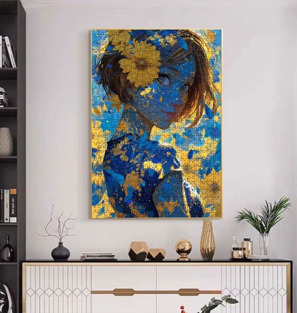Puzzle 5000 Pezzi, Jigsaw Puzzle per Adulti, Donna Girasole BLQSBGA6-381 | Puzzle Classici, Impossibile Difficile Sfidanti Puzzles, Puzzle Decorativo per La Famiglia, Come Regalo e Decorazione Pareti