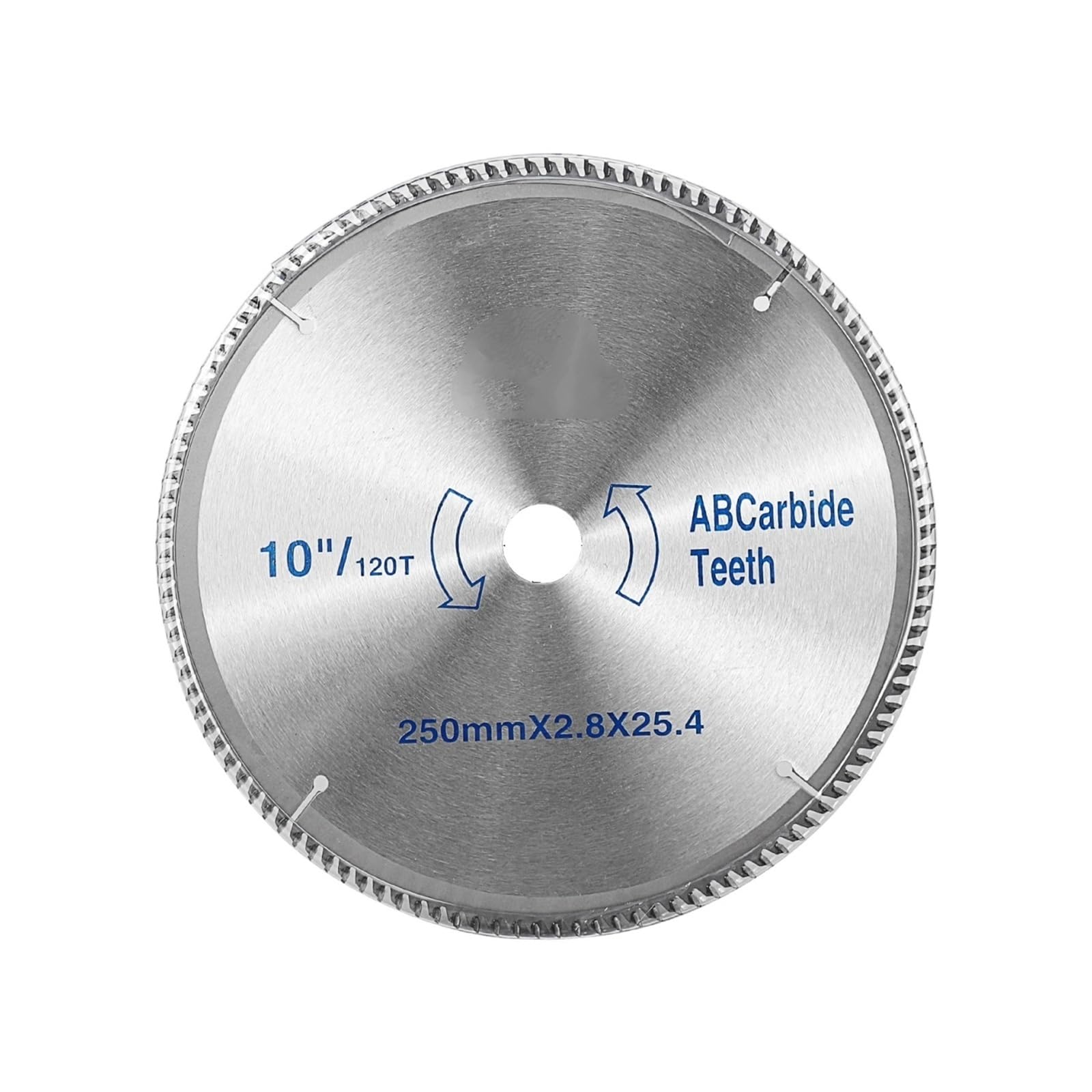 Lama for taglio metalli Sega circolare for lavorazione del legno for alluminio, ferro, acciaio, disco in carburo(10inch,100 Teeth)