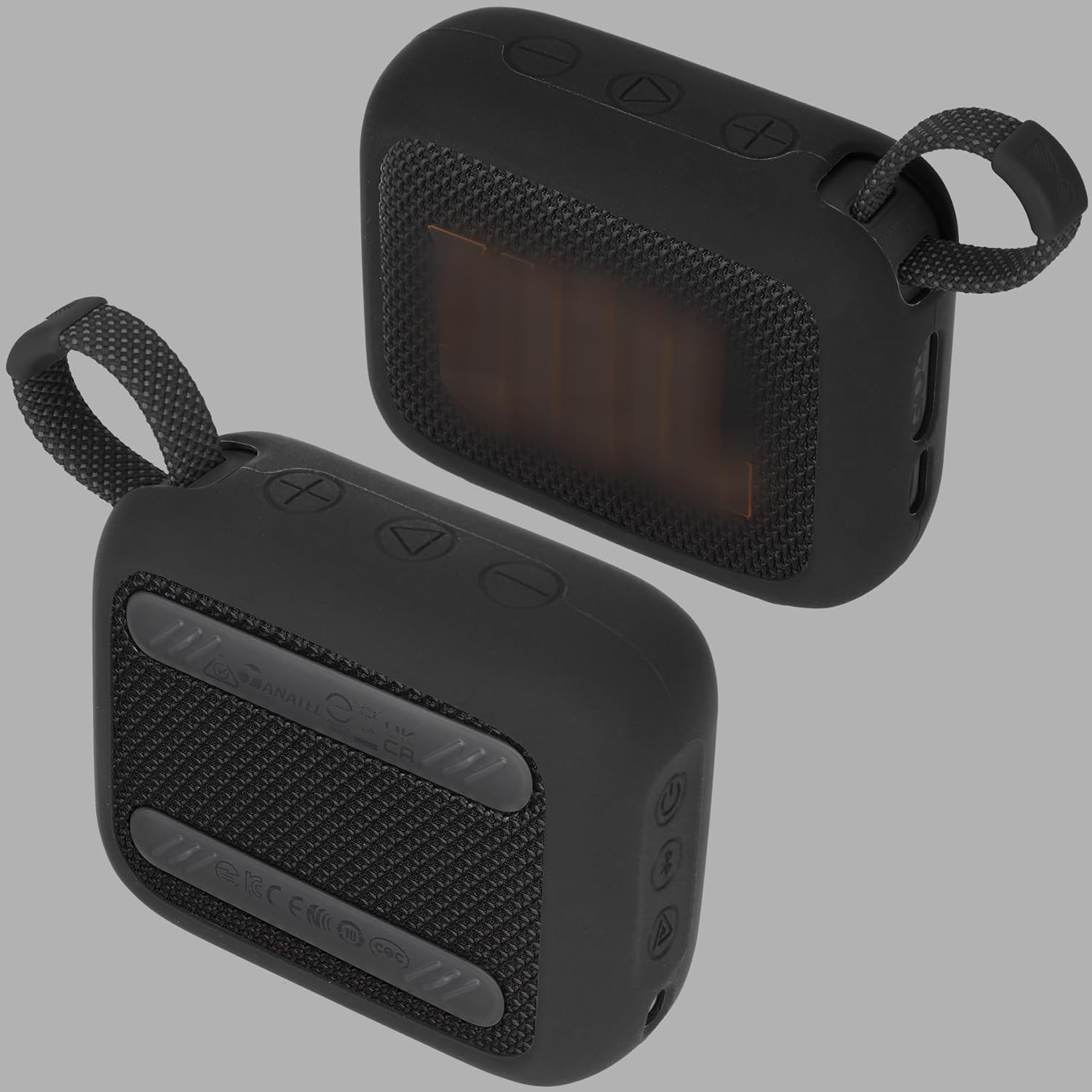 Silicone Cover Compatible with JBL GO 4 Portable Speaker (Black Cover) - Image 2