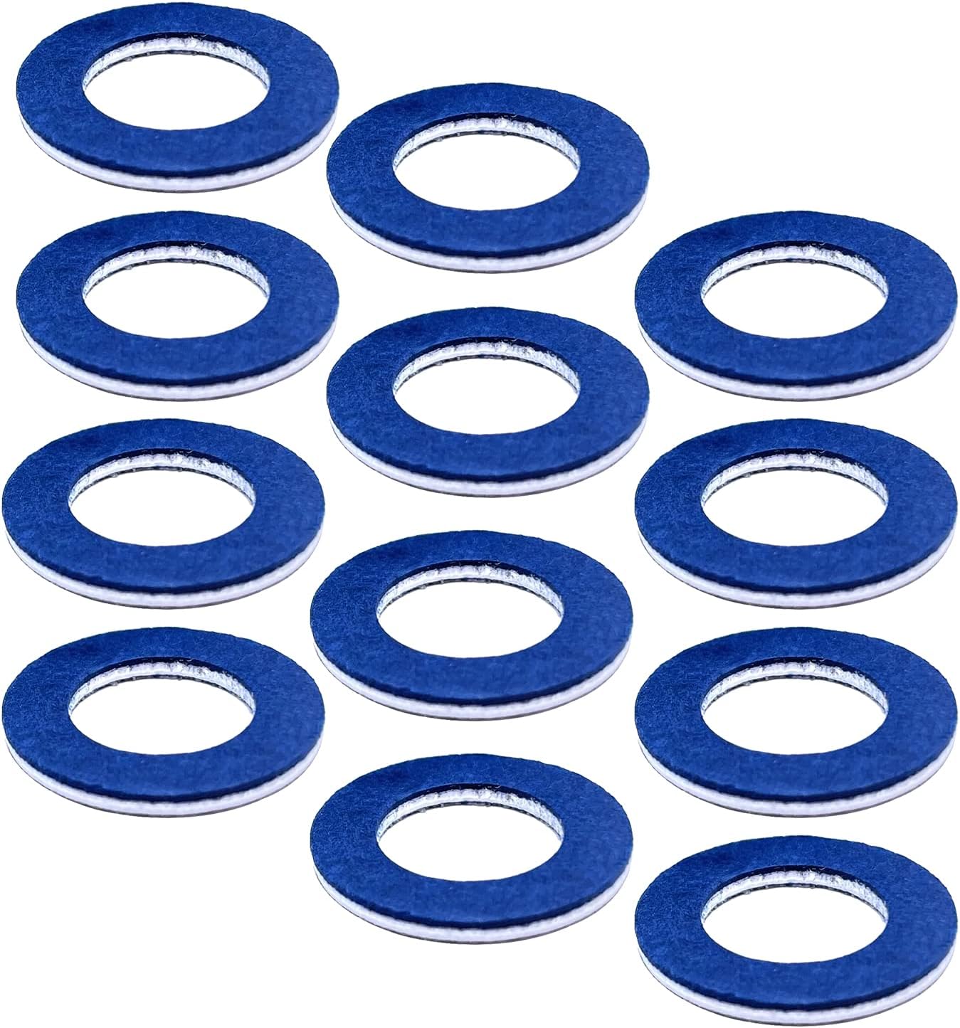 Mearo 12 Pcs Oil Drain Plug Gaskets, Aluminum Oil Drain Plug Gaskets